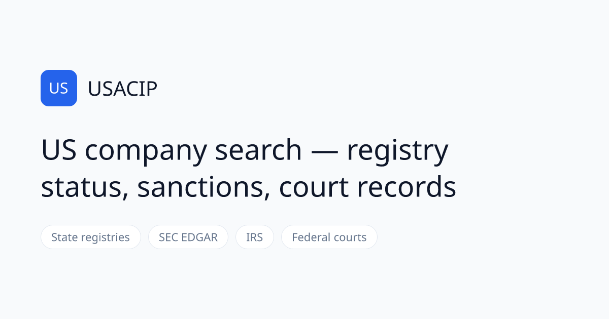 OpenCorporates Alternatives for US Company Search | USACIP